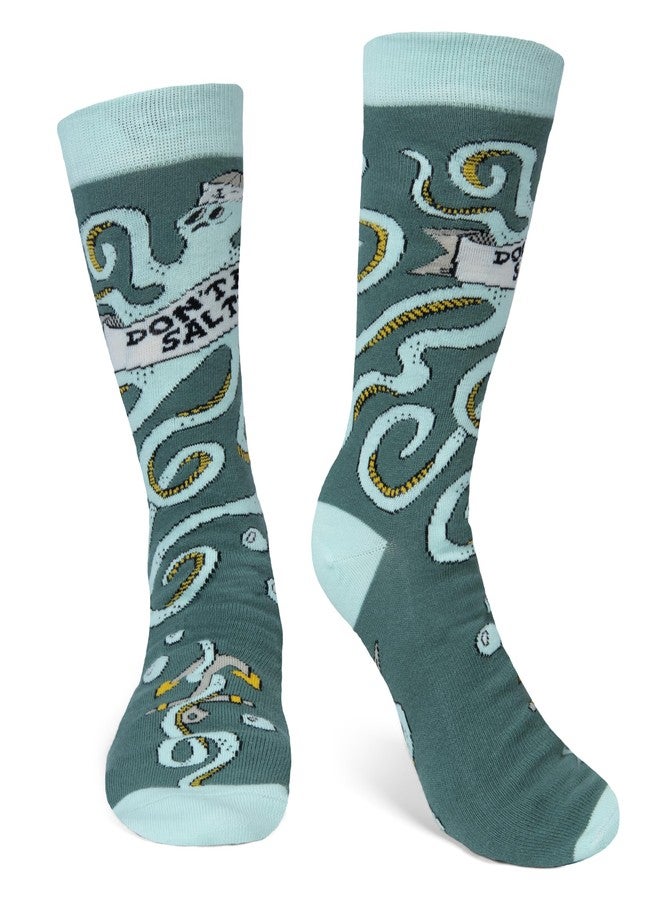 Lavley Don't Be Salty Octopus Socks - Funny Gag Gift Stocking Stuffer for Women, Teens and Animal Lovers - Unisex One Size - Image 5